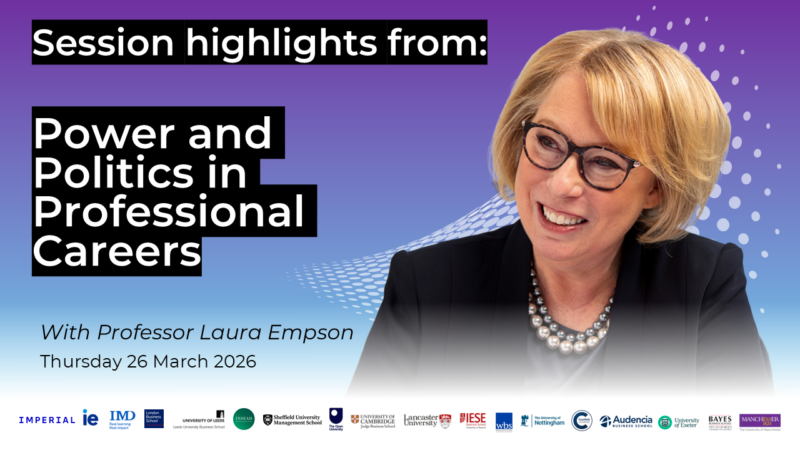 Highlights from Power and Politics in Professional Careers